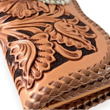 画像をギャラリービューアに読み込む, シェリダンスタイルカービング B-3 ロングウォレット センターコンチョ|Samurai Craft(サムライクラフト)