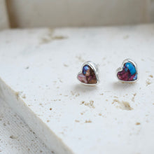 画像をギャラリービューアに読み込む, Pink copper turquoise heart pierce |MARIA JEWELRY(マリアジュエリー)