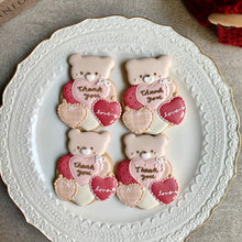 画像をギャラリービューアに読み込む, ハートバルーンを抱えたくまさんクッキー