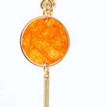 画像をギャラリービューアに読み込む, 美濃和紙のイヤリング/ピアス・丸アシメ|マッチュルーム