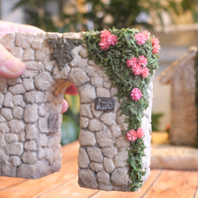 画像をギャラリービューアに読み込む, ソーラーライトのモルタルハウス・プロヴァンスの街並み(アーチ)|plants.garden.paradise(プランツガーデンパラダイス)