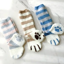 画像をギャラリービューアに読み込む, もふもふネコ足ソックス|sugar.C beauty(シュガーシービューティー)