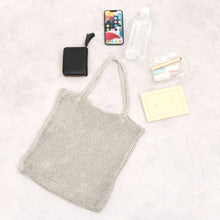 画像をギャラリービューアに読み込む, ラメ糸編みトートバッグ|cache-cache(カシュカシュ)
