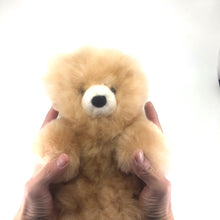 画像をギャラリービューアに読み込む, ぬいぐるみ テディベア ベビーアルパカ100% ペルー職人手仕立て 一点もの(ベージュ)|RUNA SHOP(ルナショップ)