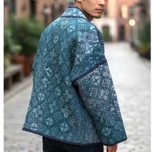 画像をギャラリービューアに読み込む, vintage kantha jacket "蒼の記憶” #2|ananyaユイイツムニ(アナンヤユイイツムニ)