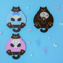 画像をギャラリービューアに読み込む, 猫雑貨・木製プレート&コースター【ねこまみれ 推し色 青】|Ten&O Art+Craft(テンアンドオー アートクラフト)