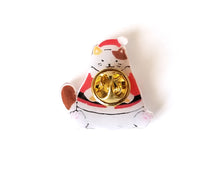 画像をギャラリービューアに読み込む, ニャンタクロース ピンバッジ・アンブレラマーカー|HONAMIRUKA(ホナミルカ)