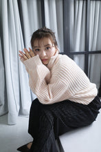 画像をギャラリービューアに読み込む, stripe zip Knit|Mistletoe(ミソルト)