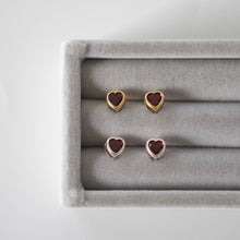 画像をギャラリービューアに読み込む, garnet heart pierce ピアス|LUNACHIC(ルナシック)