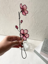 画像をギャラリービューアに読み込む, 桜の枝|wire art Niko(ワイヤーアートニコ)