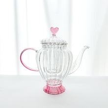 画像をギャラリービューアに読み込む, 桜ハートティーセット(耐熱ガラス)|Blanche Neige By ちょこにゃん(ブランシュネージュバイチョコニャン)