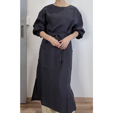 画像をギャラリービューアに読み込む, 上質リネンの前結び割烹着|かっぽう着屋(カッポウギヤ)