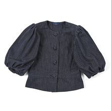 画像をギャラリービューアに読み込む, バルーンスリーブ デニムジャケット|actrhea(アクトレイア)