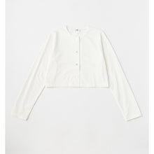 画像をギャラリービューアに読み込む, Organic Cotton Cropped Cardigan (オーガニックコットン クロップドカーディガン)|syngja(シンギア)