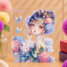 画像をギャラリービューアに読み込む, Floral Princess Hydrangea Melody クリスタルインクキスカットコラージュステッカー|nene_hope_heart(ネネホープハート)