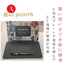 画像をギャラリービューアに読み込む, Cesa Beams 最新モデル 3mm 解凍プレート 急速解凍 冷凍食品対応 業務用 家庭用 粗熱|Cesa Beams(セサビームス)