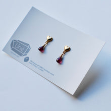 画像をギャラリービューアに読み込む, 【1月誕生石】志 ー kokorozashi ー |ローゼライトのハートピアス|Une(ウーネ)