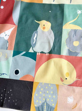 画像をギャラリービューアに読み込む, オカメインコさんハンカチ〈コラージュ〉|コトリヨガ