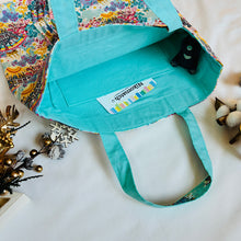 画像をギャラリービューアに読み込む, ウェーブタックトートバッグ(緑)|Nikomatch(ニコマッチ)