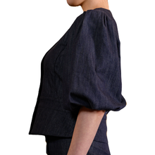画像をギャラリービューアに読み込む, バルーンスリーブ デニムジャケット|actrhea(アクトレイア)
