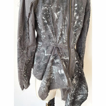 画像をギャラリービューアに読み込む, Patchwork shirt paint gray - パッチワークシャツ ペイントグレー|Merci DIEU(メルシーデュー)