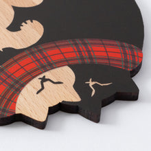 画像をギャラリービューアに読み込む, 【クリスマス限定パッケージ】木製コースター・プレート|ねこまみれ〈ほっこりレッド〉|Ten&O