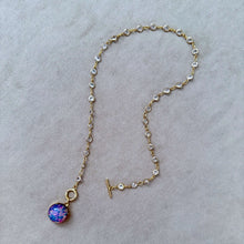 画像をギャラリービューアに読み込む, 【ネックレス】春の光を纏うファイアオパール&クリスタルチェーンのネックレス