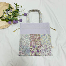 画像をギャラリービューアに読み込む, パッチワーク巾着バッグ(紫)|Nikomatch(ニコマッチ)