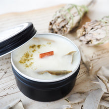 画像をギャラリービューアに読み込む, White Sage ホワイトセージ 天然精油アロマソイキャンドル|Lumière Couleur(ルミエールクルール)