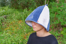 画像をギャラリービューアに読み込む, 今治タオル サウナハット 【青×白】|Saunarior(サウナリア)
