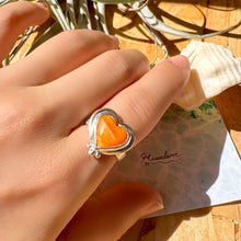 画像をギャラリービューアに読み込む, 金属アレルギー対応『お守りジュエリー』スパイニーオイスター・ハートリング / 錆びない素材|Hiwalani(ヒワラニ)