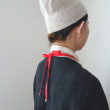 画像をギャラリービューアに読み込む, 宝石箱//立体刺繡のリボンネックレス|hanmmmo(ハンモ)