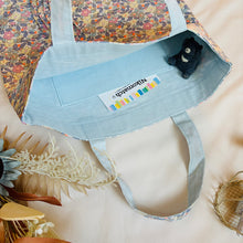 画像をギャラリービューアに読み込む, ウェーブタックトートバッグ(水色)|Nikomatch(ニコマッチ)