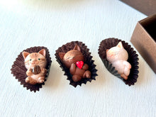 画像をギャラリービューアに読み込む, チョコレートみたいな猫さんトリオ|手ノヒラ堂(テノヒラドウ)