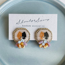 画像をギャラリービューアに読み込む, ねこピアス 三毛猫|slowly&starry(スローリーアンドスターリー)