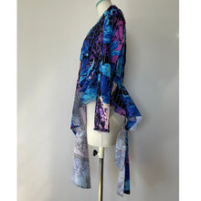 画像をギャラリービューアに読み込む, Patchwork shirt E blue - パッチワークシャツ Eブルー|Merci DIEU(メルシーデュー)