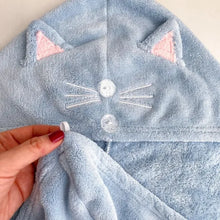画像をギャラリービューアに読み込む, CAT QUICK DRY HAIR TOWEL ネコの速乾ヘアタオル|sugar.C beauty(シュガーシービューティー)