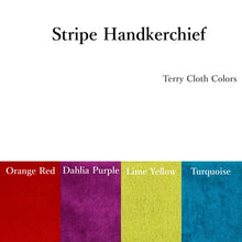 画像をギャラリービューアに読み込む, ストライプ タオルハンカチ|Mon Luxe (モンリュクス)