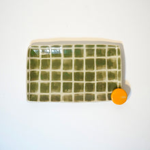 画像をギャラリービューアに読み込む, ポイント角長皿(グリーン格子×オレンジ)|TOUZOO(トウズー)|TOUZOO(トウズー)