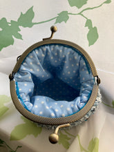 画像をギャラリービューアに読み込む, マーブルカラーの口金ポーチ グリーン、ピンク、ブルー|M'S CROCHET(エムズクロシェット)