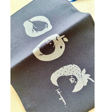 画像をギャラリービューアに読み込む, 文鳥さんがかわいいブックカバー【ブンコカバー】ネイビー&シルバー|コトリヨガ