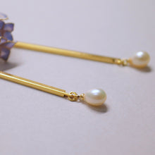 画像をギャラリービューアに読み込む, 紫陽花と淡水パールのピアス(イヤリング)|s.o.f.i. (ソフィー)