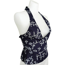 画像をギャラリービューアに読み込む, Halter Top – Navy Floral|SAI Japan Vintage(サイジャパンヴィンテージ)