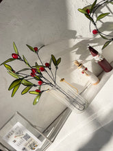 画像をギャラリービューアに読み込む, 赤い実のヤドリギ|wire art Niko(ワイヤーアートニコ)