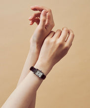 画像をギャラリービューアに読み込む, TSUKI 朧月 / SQUARE SILVER BLACK LEATHER|MATOW(マトウ)