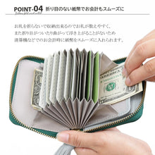 画像をギャラリービューアに読み込む, ドット型押し・ジャバラカードウォレット|perche(ペルケ)