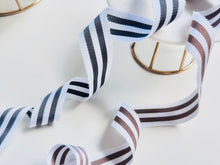 画像をギャラリービューアに読み込む, フレンチストライプ リボンバレッタ|SUNNY RIBBON(サニーリボン)