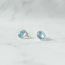 画像をギャラリービューアに読み込む, アクアマリン スタッドピアス(シルバー925)|SMUK(スムーク)