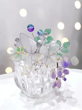 画像をギャラリービューアに読み込む, たっぷり金箔入りジャスミンと藤の花の櫛かんざし(金沢の純金箔)|ハピネスウェーブ