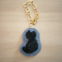 画像をギャラリービューアに読み込む, 和み猫のバッグチャーム うしろ姿の 黒猫|Little Plum(リトルプラム)